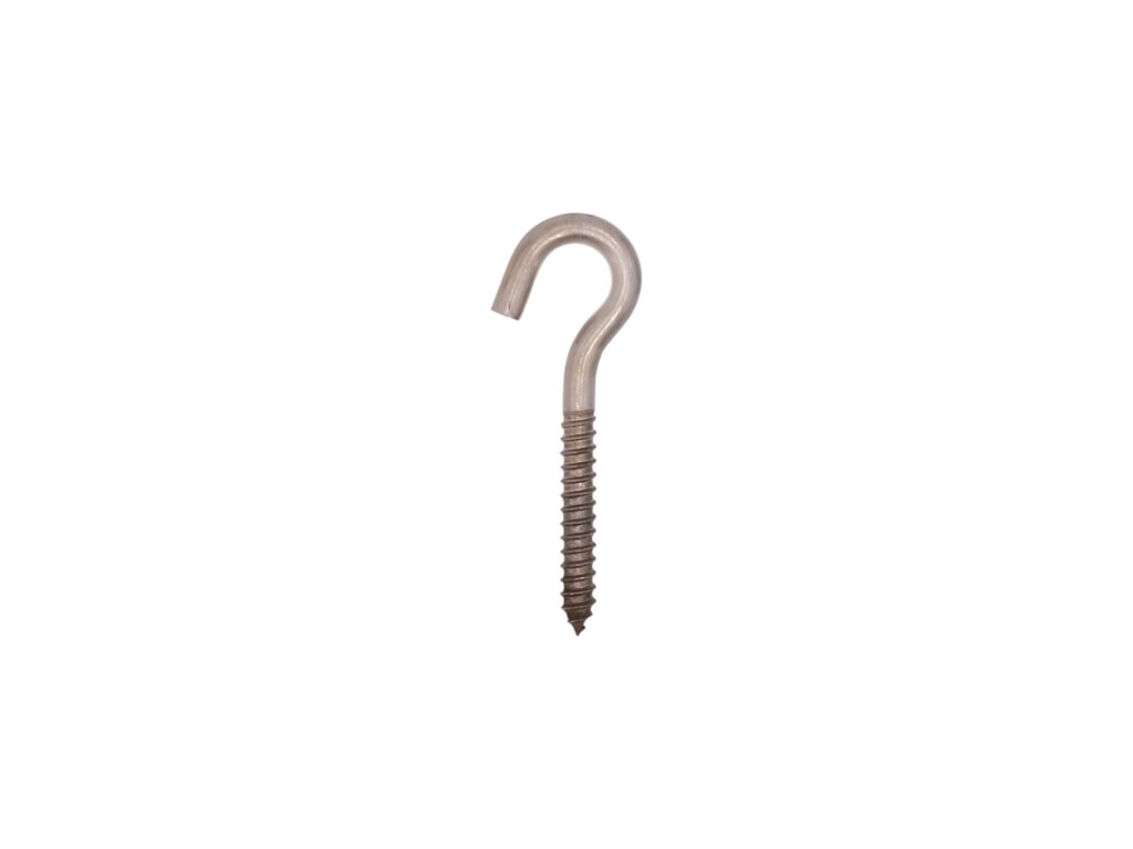 Stainless Steel Screw Hook-.268″ x 3 1/2″