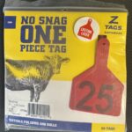 Z1 No-Snag-Tag Cow – Red 1-25