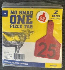 Z1 No-Snag-Tags Cow